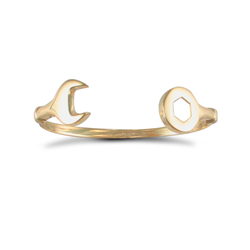 9ct YG Kids Spanner Bangle 