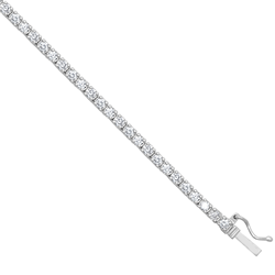18ct WG 4.4ct Diamond Tennis Necklace
