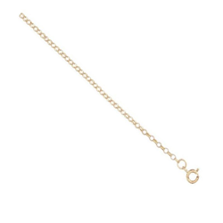 9ct YG 1.1mm Micro Belcher Chain 16 Inch
