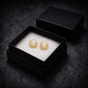 9ct Gold Extra Small Round Creole Spike Earrings