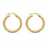 9ct Gold Plain Hoop Earrings