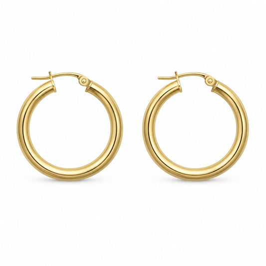 Hoop Earrings Yellow Gold