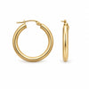 9ct Gold Plain Hoop Earrings