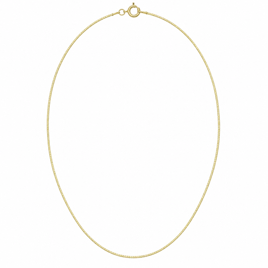 9ct Gold 0.5mm Venetian Box Chain