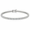 9ct White Gold CZ Tennis Bracelet
