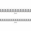 9ct White Gold CZ Tennis Bracelet