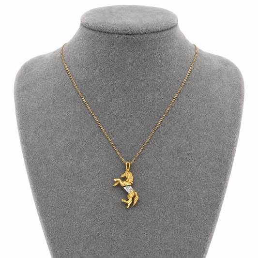 9ct Gold Galloping Horse Pendant
