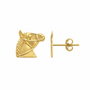 9ct Gold Horse Head Stud Earrings