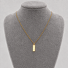 9ct Gold Ingot Bar Pendant