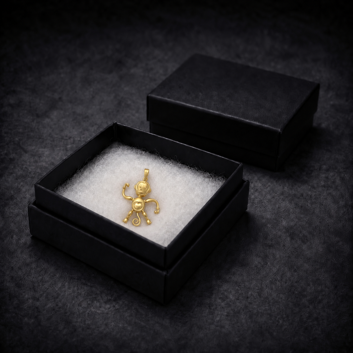 9ct Gold Monkey Movable Pendant