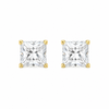 9ct Gold CZ Square Stud Earrings