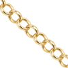 Close detail of 9ct gold round belcher chain links