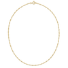 9ct gold ultra light Singapore chain laid in a full circle