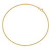 9ct gold 1.2mm classic curb chain laid in a full circle
