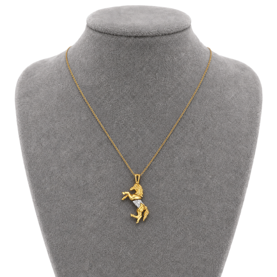 9ct Gold Galloping Horse Pendant