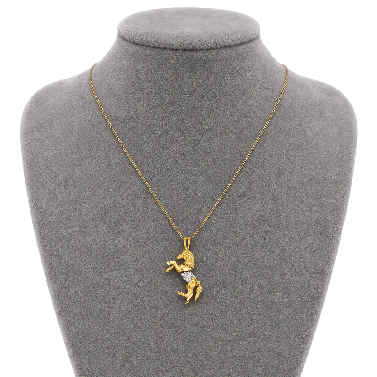 9ct Gold Galloping Horse Pendant