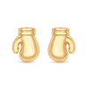 9ct gold boxing glove stud earrings, the pair