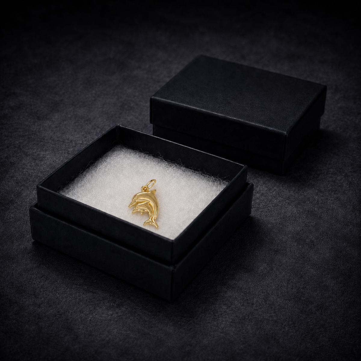 9ct Gold Dolphin Charm Pendant