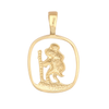9ct Gold Open St. Christopher Pendant