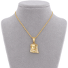 9ct Gold Stone Set Jesus Head Pendant