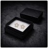 9ct gold CZ open star stud earrings in their gift box